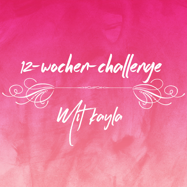 12-Wochen-Challenge Poster mit Vanillapen Pro erstellt.