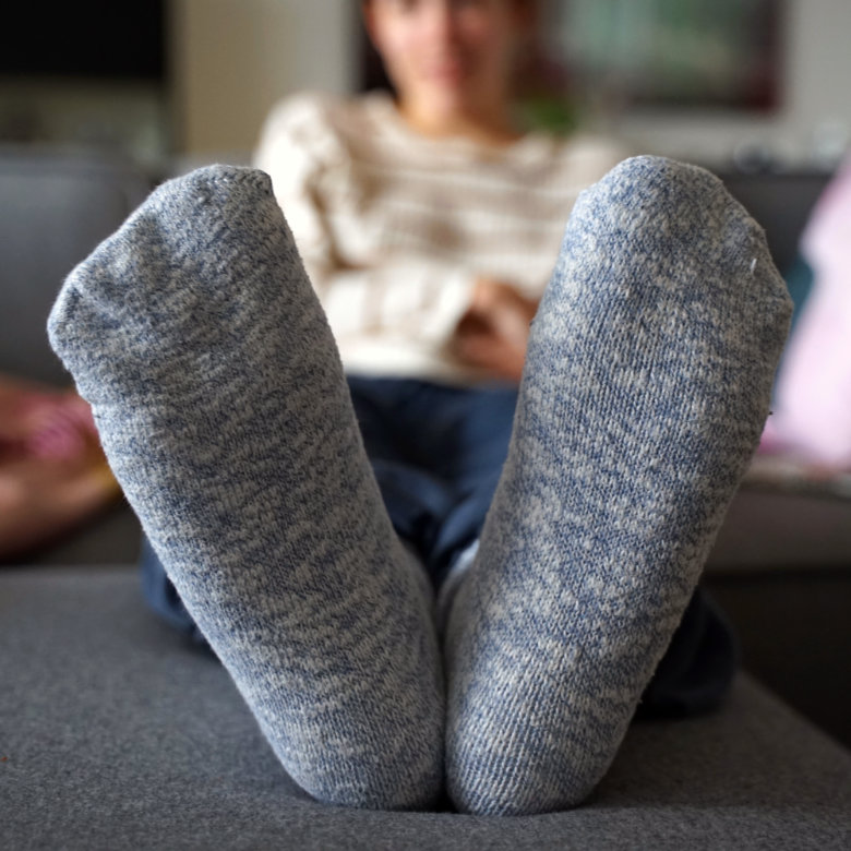 Warme Socken helfen bei kalten Füßen